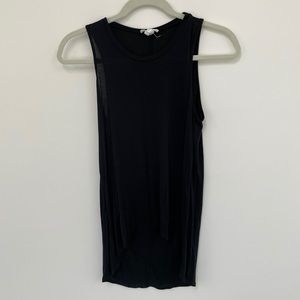 Black tank top
